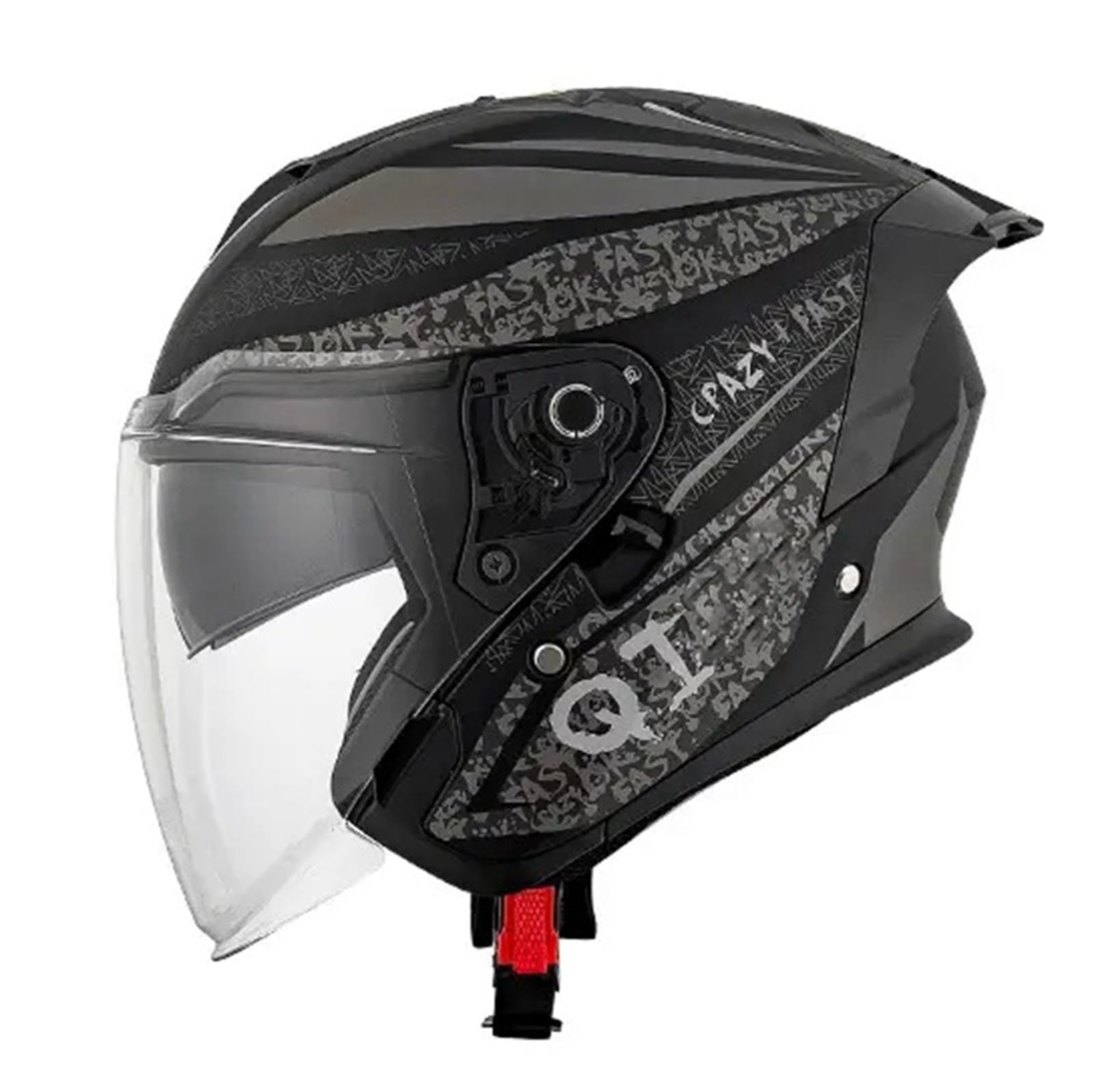 Casco Da Moto Casco Moto Jet Omologato ECE 22.06 Cascos Resistente Agli Urti Caschi Cromwell Vintage Con Doppia Visiera Parasole Adulti