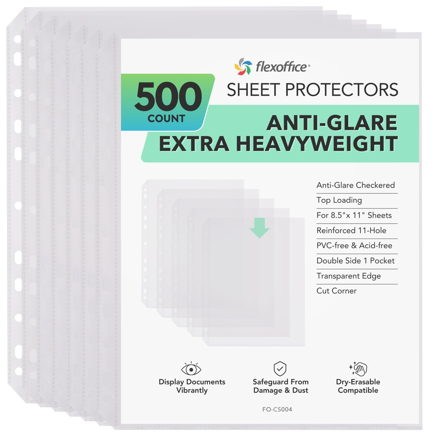 Sheet Protectors Extra Heavyweight Non-Glare FlexOffice