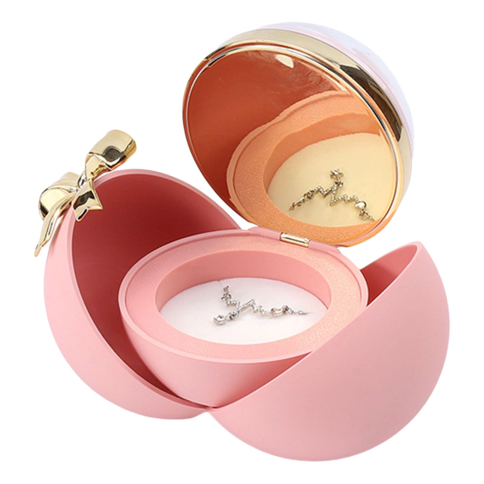 Tsophreniq Rose Flower Rings Box Sphere Shape Container Perfect for Engagements Proposals Weddings and Special Occasions Rings Box