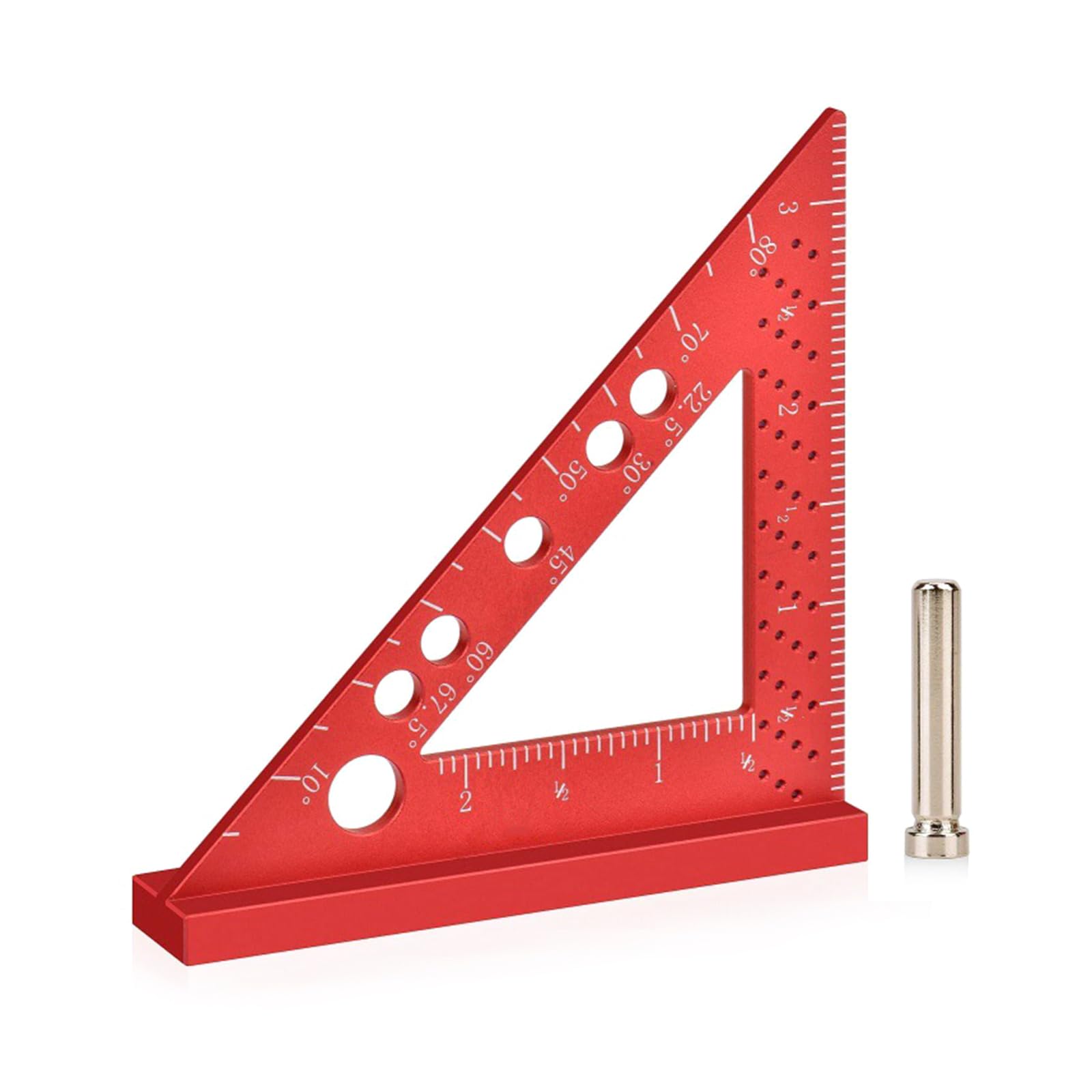 Portable Adjustable Carpenter Woodworking Right Angles Clamp Measuring Square Marking Gauge Miter Triangle Ruler Woodworking Measuring Tool