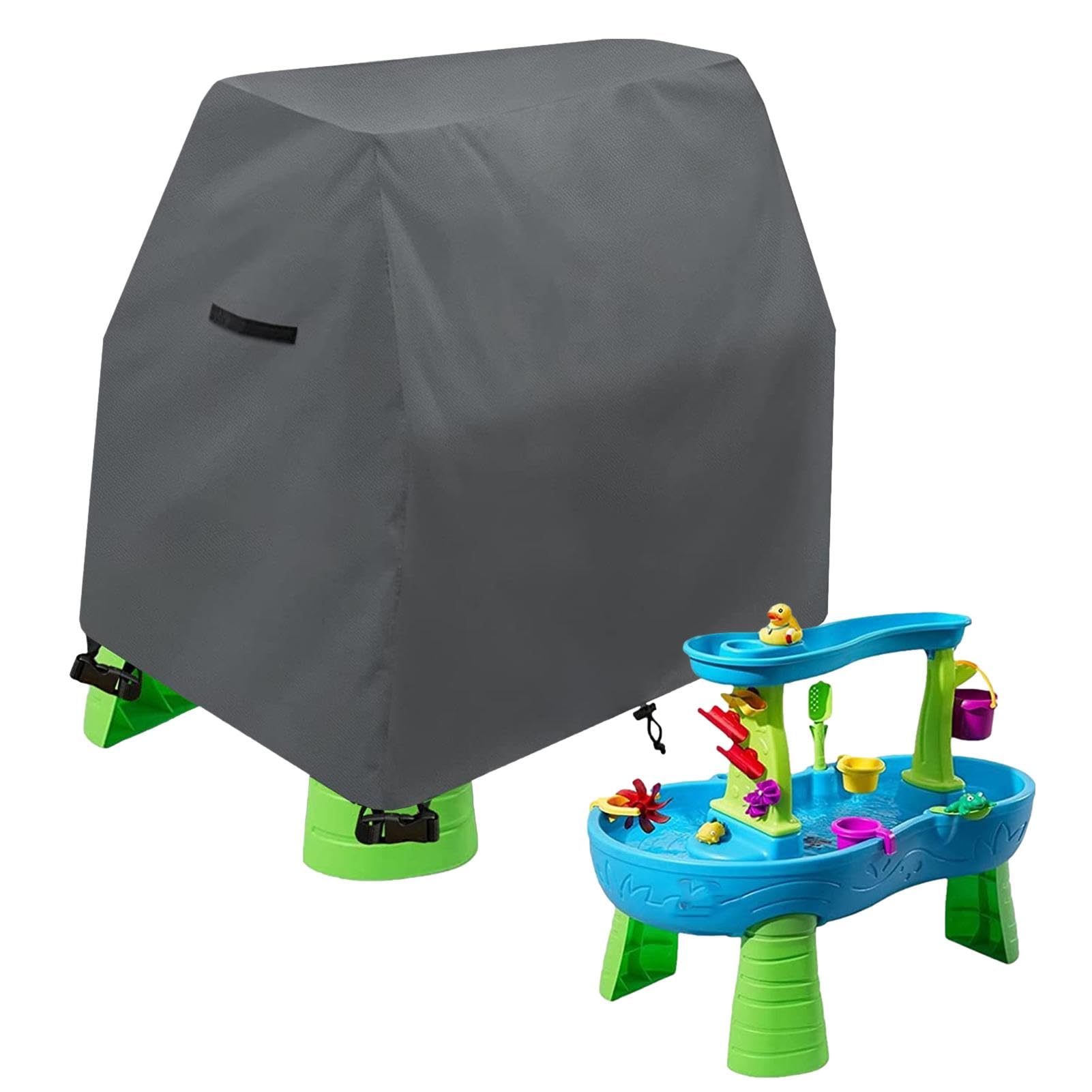 1 mesa de agua para niños, mesa de juguete al aire libre, juguetes protectores a prueba de sol, mesa de agua para niños con ajuste seguro, duchas de lluvia, mesa de agua para estanque para niños