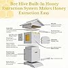 Beehive Starter Kit,Self-Flow Hive Beehive Starter Kit,Frame Complete Bee Box with Observation Window & Honey Spout,Carpenter Bee House,for Garden Pollinators