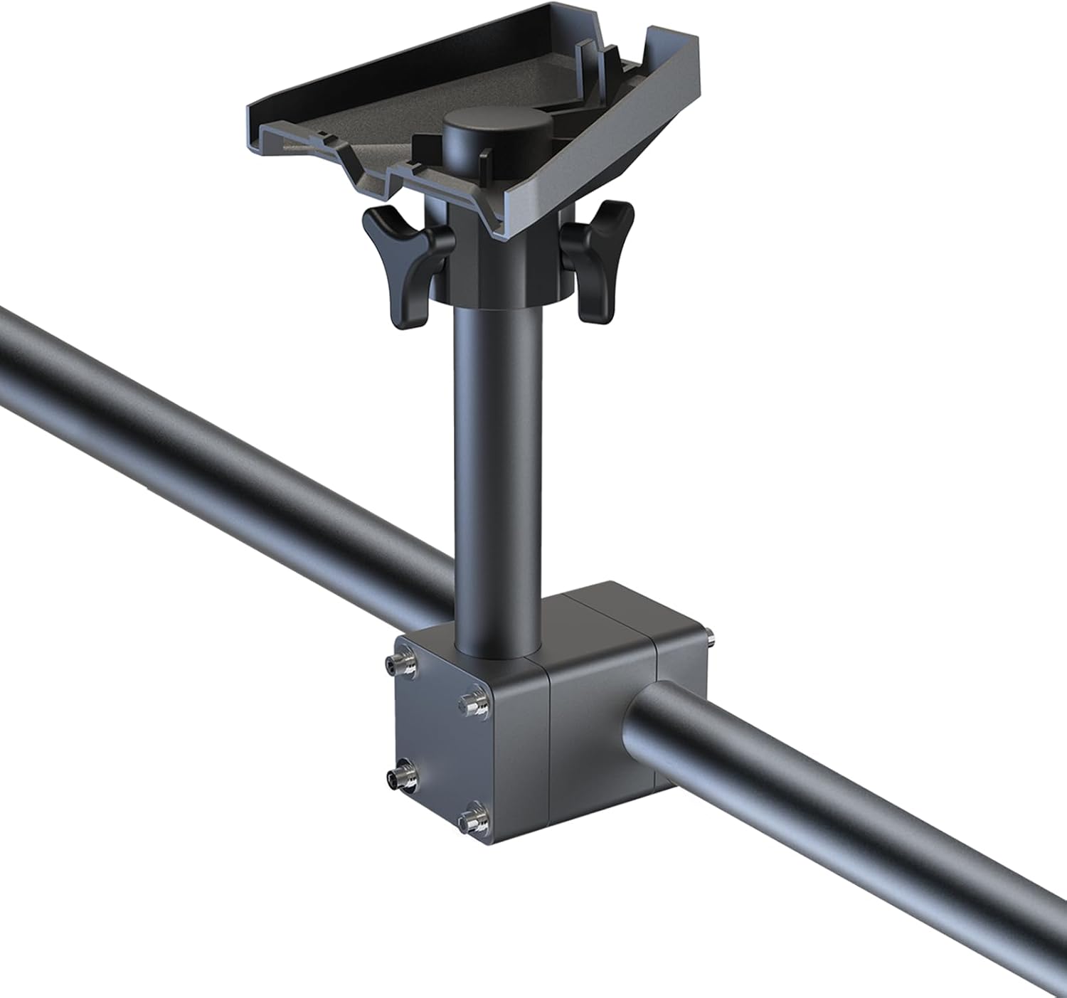 Mount for Starlink Gen 3, 1.5 Inch Horizontal Round Pipe Mount for Stair Railing, Fence, RV, Outdoor Satellite Dish Bracket, for Star Link V3 Pole Mounts for Camper, and Yacht