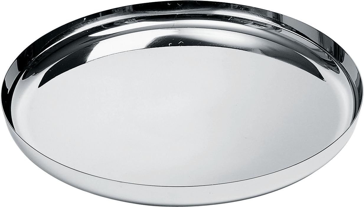 Round Tray, Polished, Silver