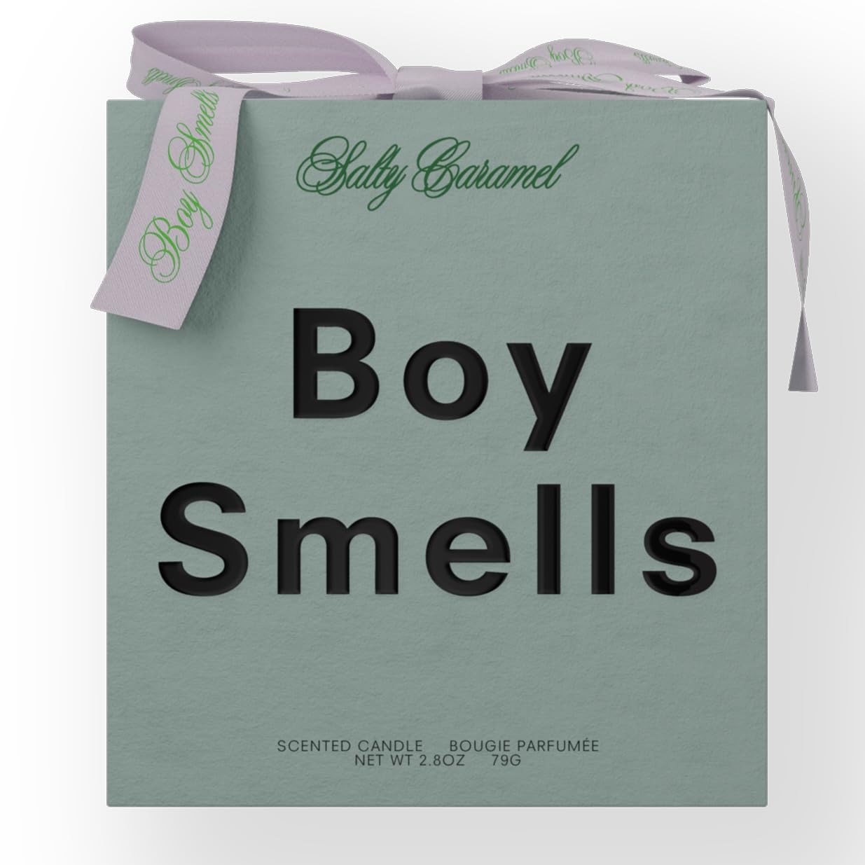Boy Smells Salty Caramel Candle – Brown Sugar, Butterscotch, and Milky Musks – Gourmand and Spicy Scented Holiday Candle