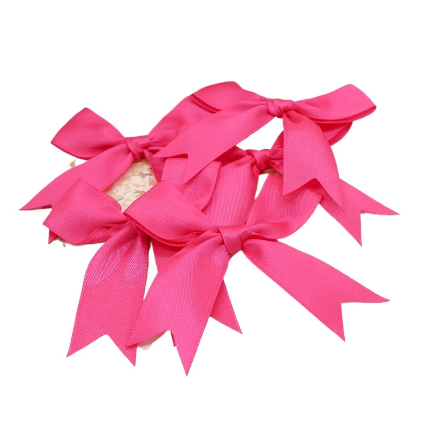 UJEDFHV Mini Bow Satin Ribbon Bows Polyester Tailcoat Bow Flower For Craft Clothing for DIY Crafts(50pcs,Color 8)