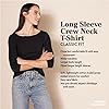 Amazon Essentials Women's Classic-Fit Long-Sleeve Crewneck T-Shirt (Available in Plus Size), Black/White Stripe, X-Small #1