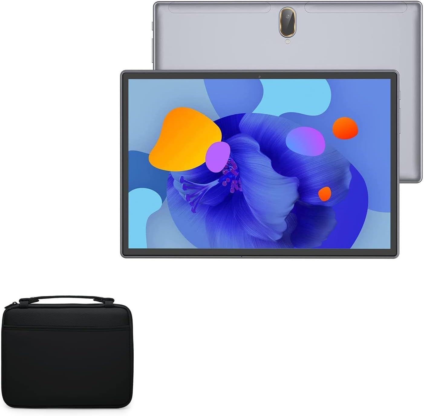 BoxWave Case Compatible with MAGCH Tablet M210 (10 in) - Hard Shell Briefcase, Slim Messenger Bag Briefcase Cover Side Pockets - Jet Black