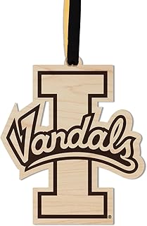 LazerEdge Idaho Vandals Christmas Ornament - Handcrafted from Maple Wood - Officially Licensed Product