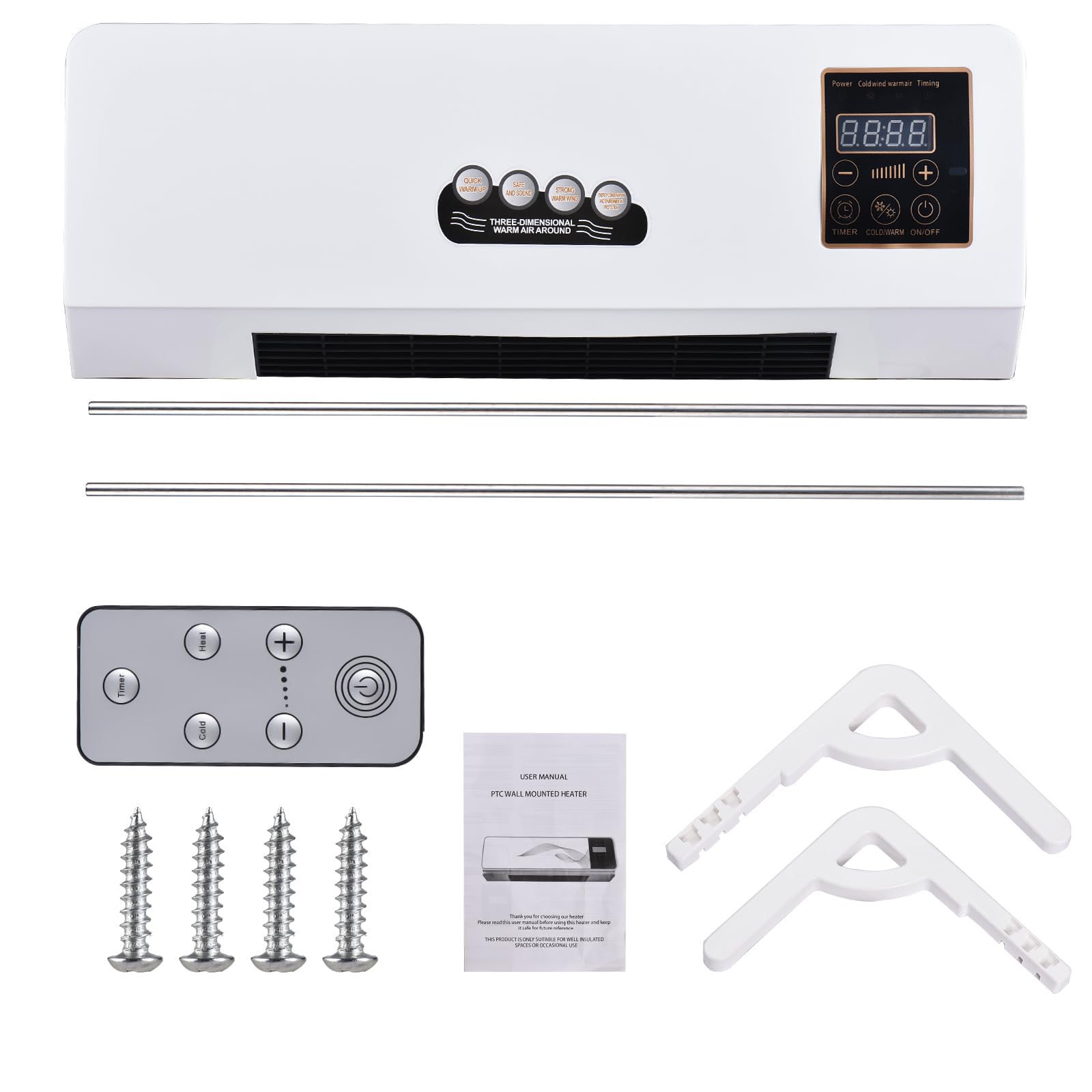 wall heater and air conditioner combination