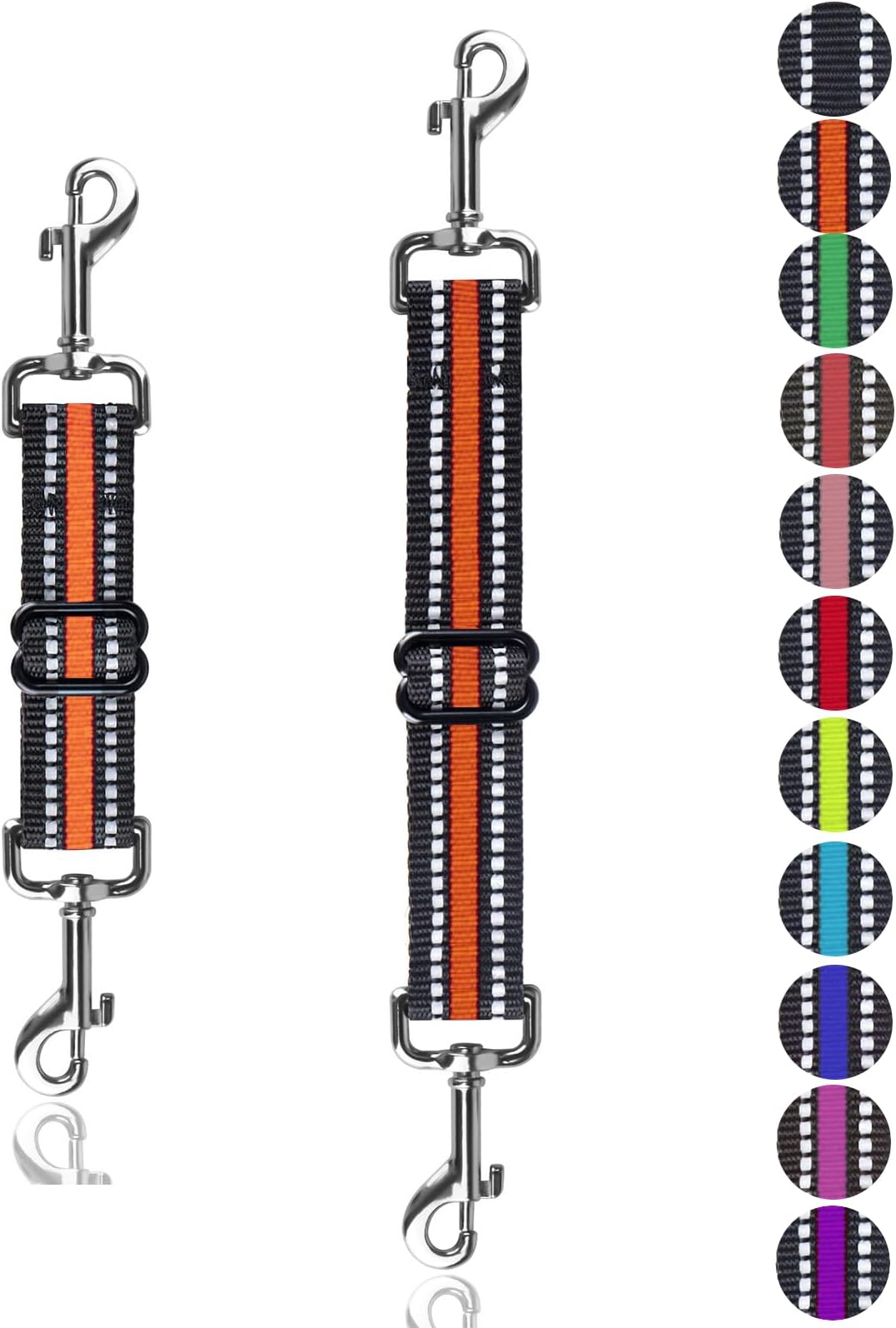 Molain Dog Collar Clips, 2 Pcs Adjustable Nylon Puppy