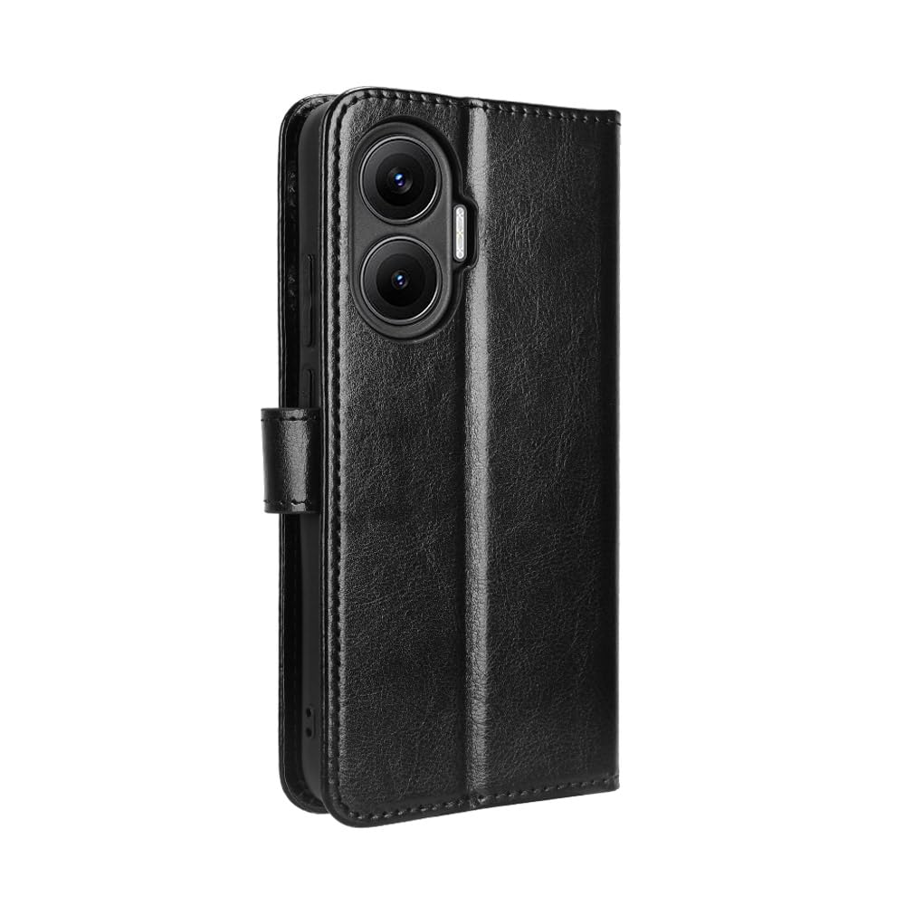 ILING Custodia Portafoglio Per Xiaomi POCO F7 5G – Pelle PU Morbida Con Slot Carte E Supporto – Blocco RFID – Viola