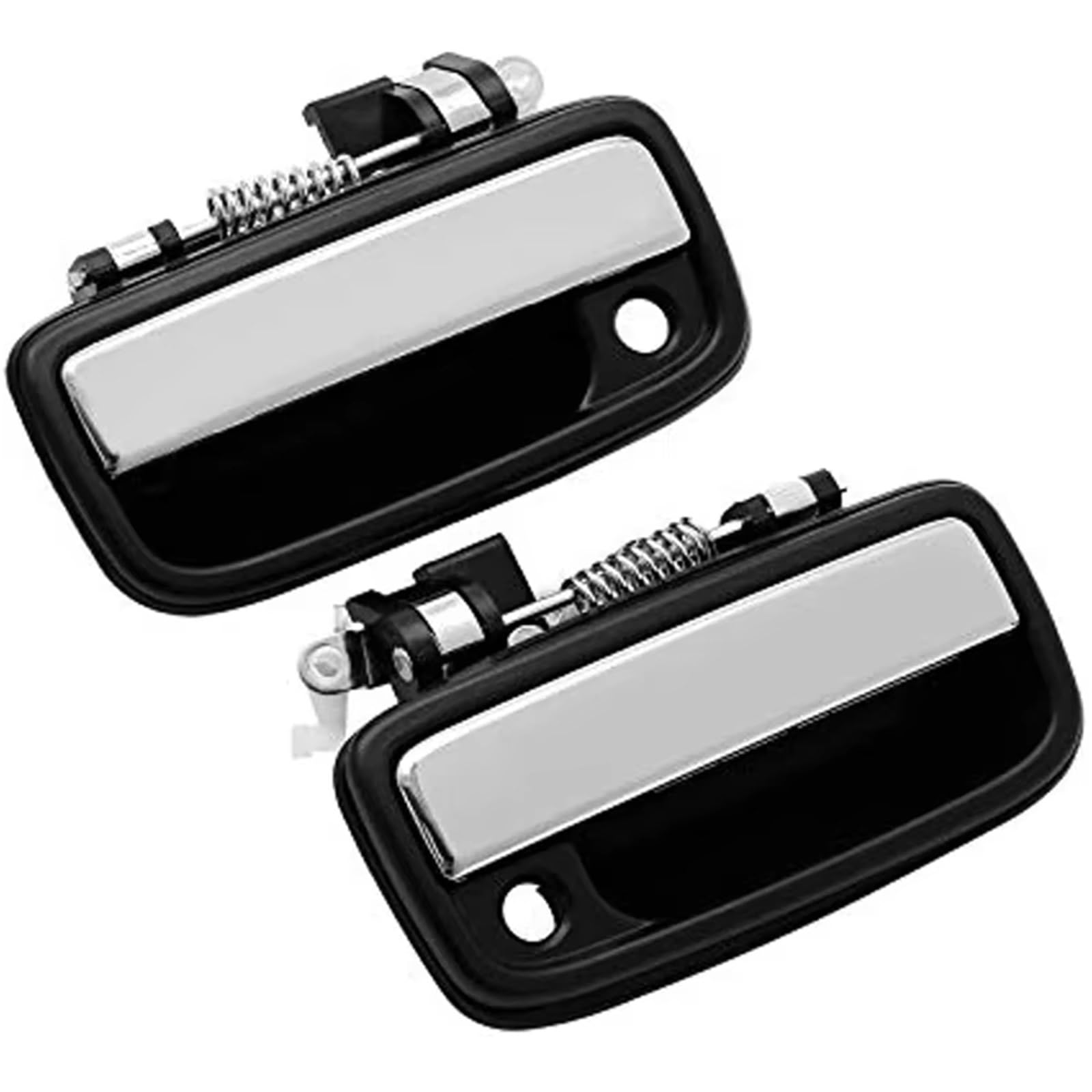 Ningruibhd One Color Car Sliding Outer Door Handle For Toyota For Tacoma For Hilux 6922035030 6921035030 2Exterior Door Handle With Key Hole(Silver)
