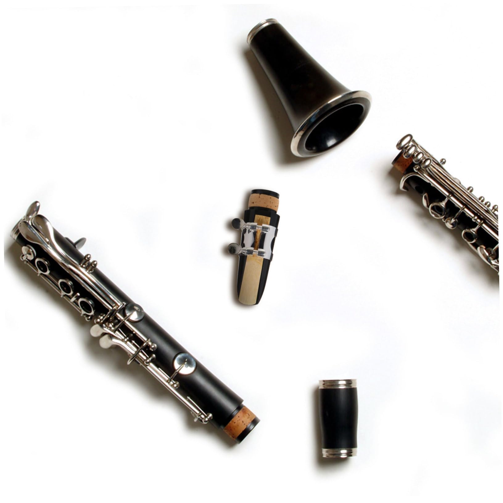 SUPVOX 3 Sets Mouthpiece Set for Clarinet Kit Clarinet Accessories Compact Case Cleaning Brush