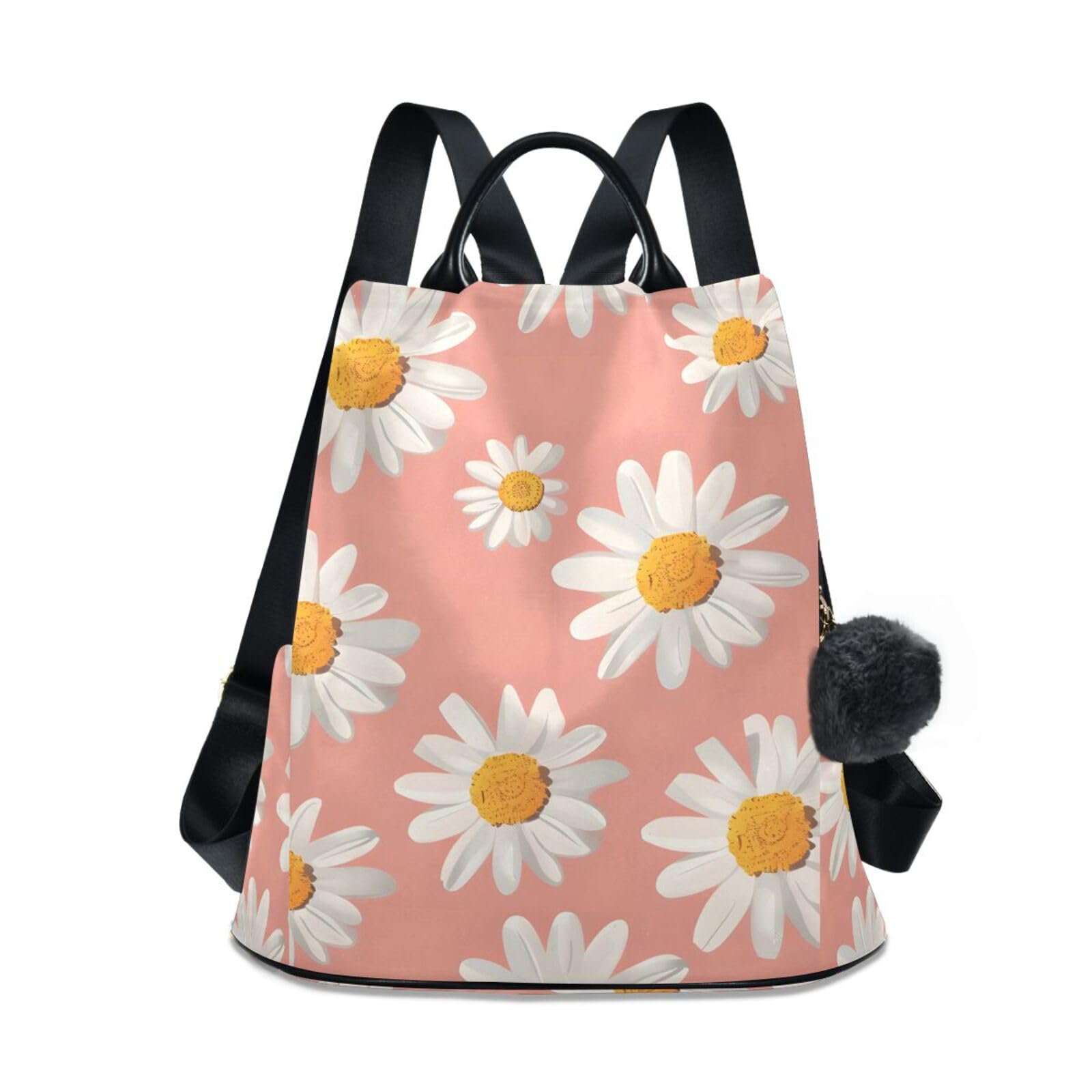 Easter Daisy Backpack for Women Anti Theft Large Fashion Travel Shoulder Bag Purse Rucksack Lightweight