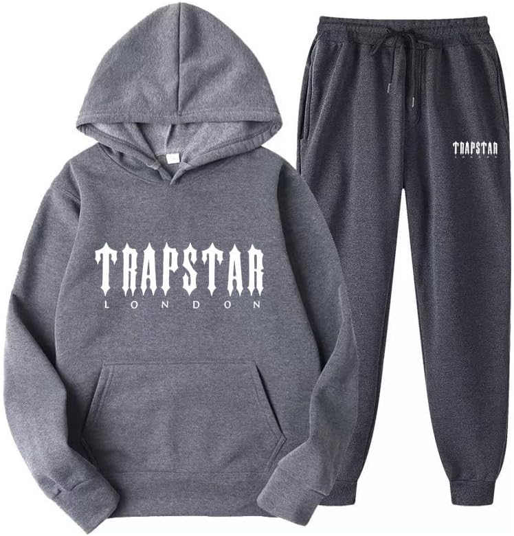 Men's Tracksuit 2 Piece Hooded Athletic Sweatsuits Casual Running Jogging Sport Suit Sets