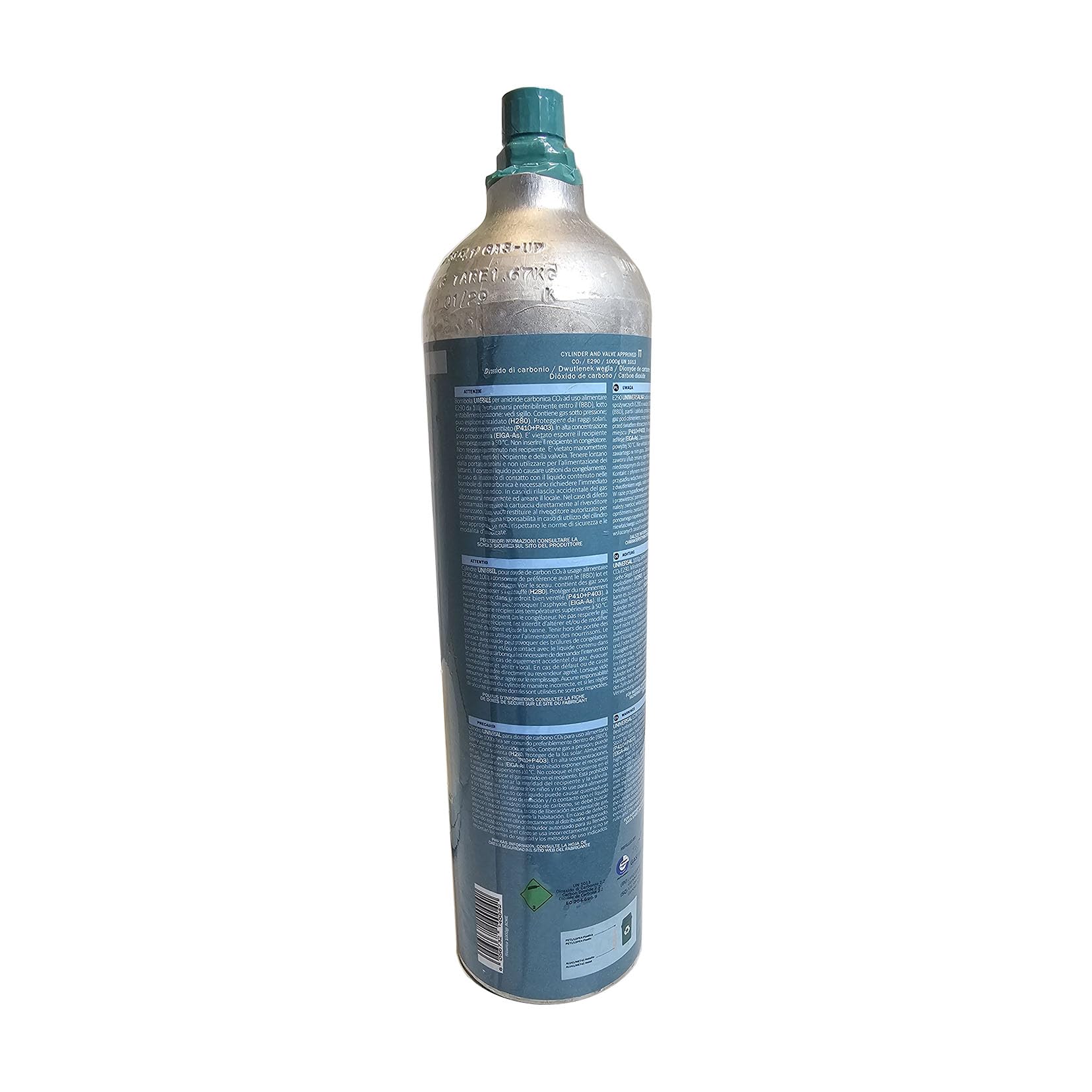 Servizio di ricarica bombola CO2 da 1 kg attacco ACME. Minimo 2 bombole vuote da rendere - SOLO PER CHI HA VUOTI DA RENDERE