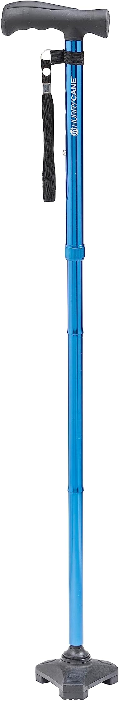 Amazon.com: HurryCane HCANE-BL-C2 Freedom Edition Foldable Walking Cane ...