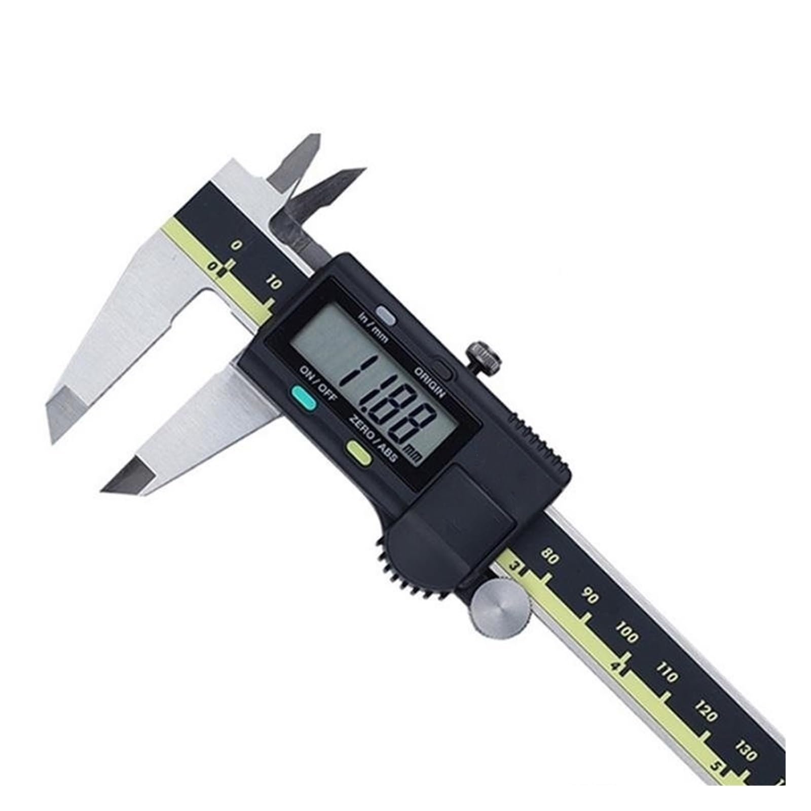 Suwmiarka cyfrowa LCD 150 mm 200 mm 300 mm elektroniczne narzędzia pomiarowe ze stali nierdzewnej zacisk (150 mm, 500-196-20)