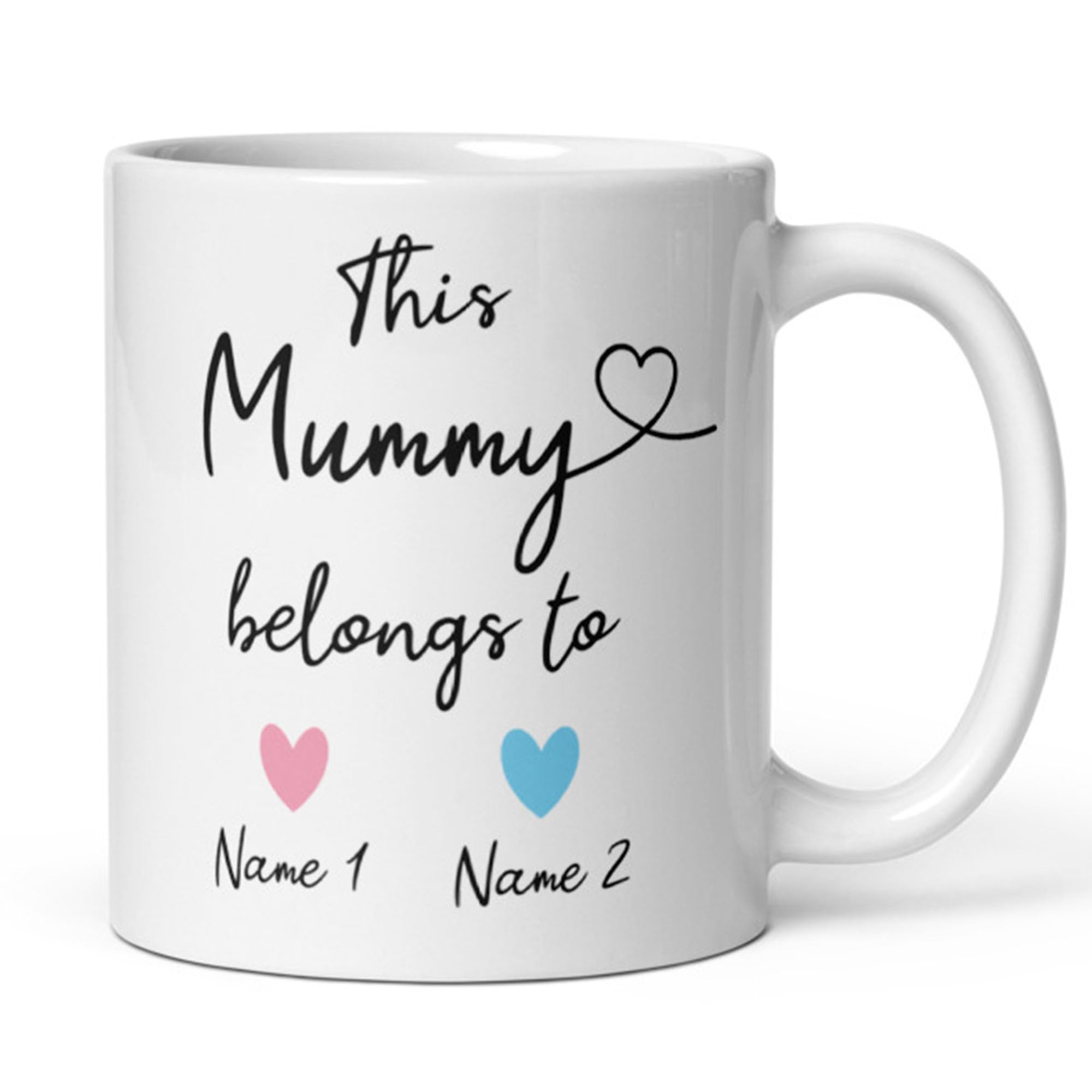 Confidently Quirky - Personalised This Mummy Belongs To White Mug, Mummy Birthday, Mother's Day Mug, First Mother's Day Mug, To Mummy From Kids, From children