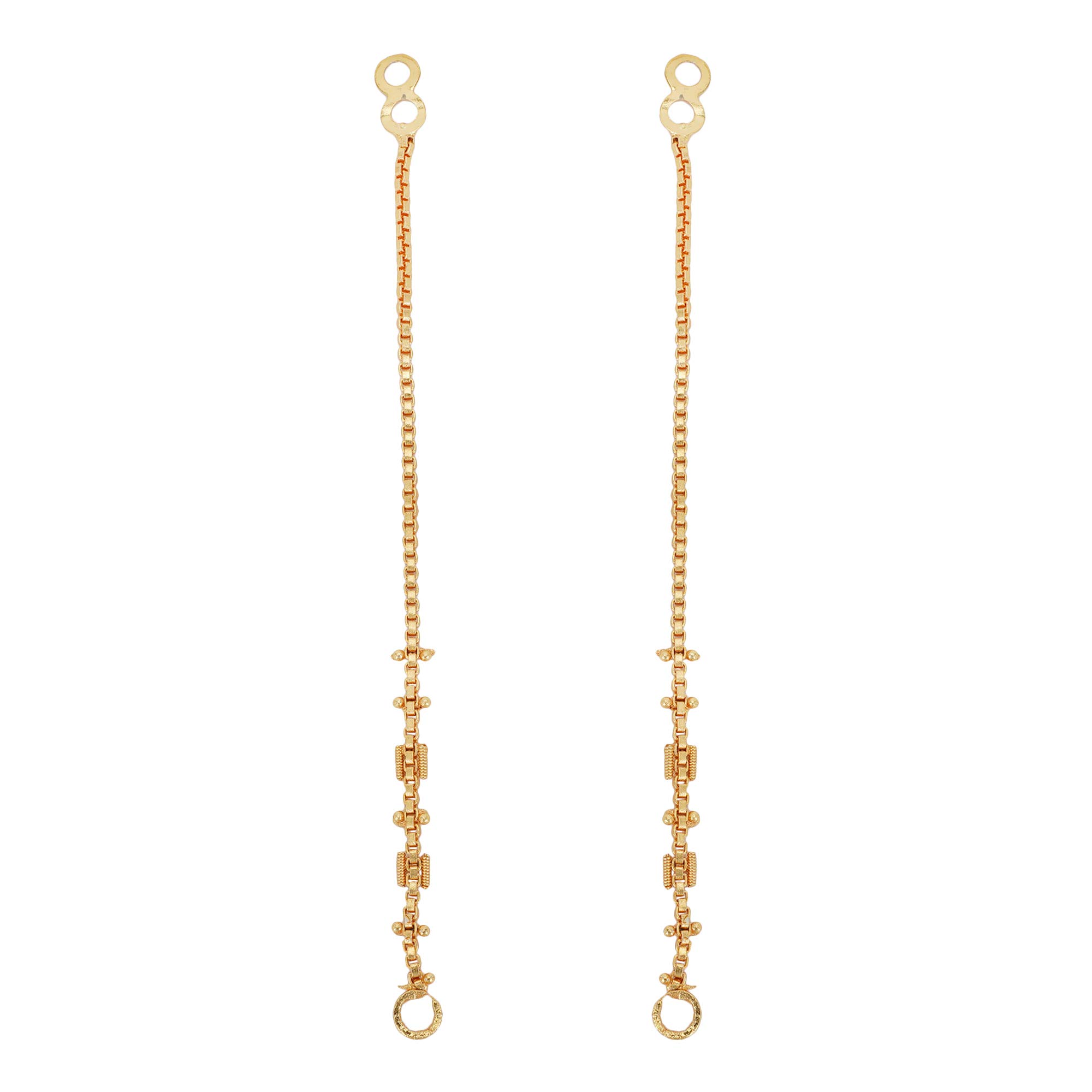 Shreyadzines Colourful Non-precious Metal Alloy and Cubic Zirconia Self Design Support Chains For Earrings for Women, Gold (B08965ZJY3) Amazon Price History, Amazon Price Tracker