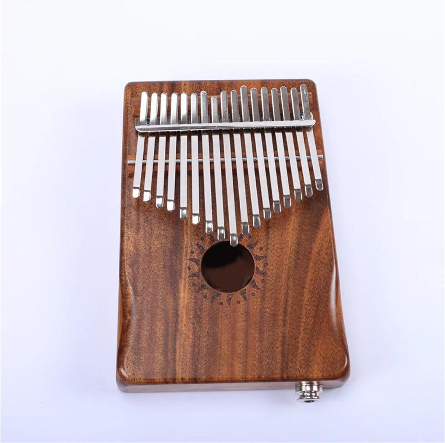 Beginners Kalimba Durable 17 Key Wooden Thumb Piano With Equalizer Mahogany Kalimba