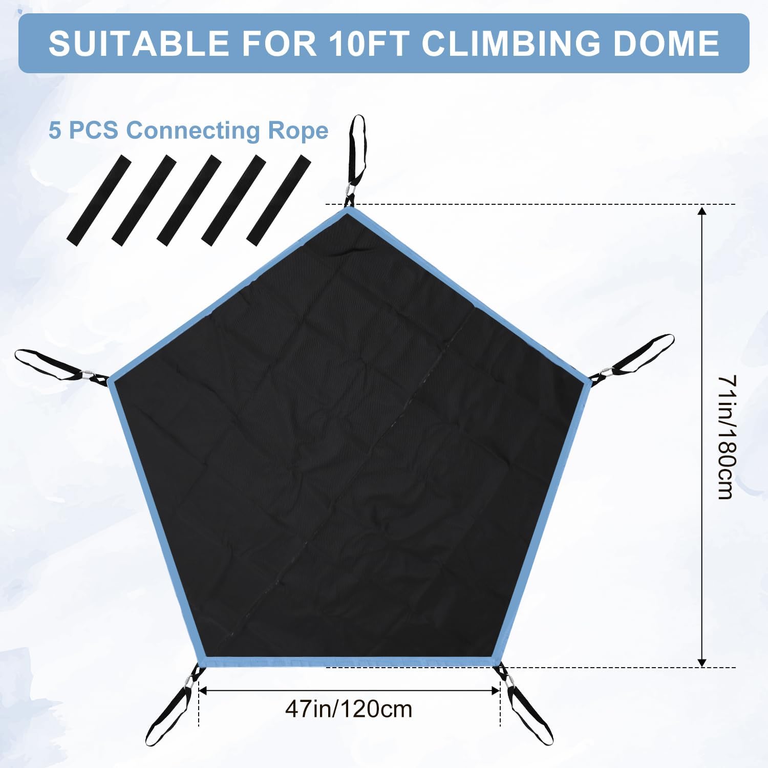 Black Diamond Climbing Dome Hammock - 47.24x70.87in, 300 Lb Capacity, Compatible with 10ft Dome Climber
