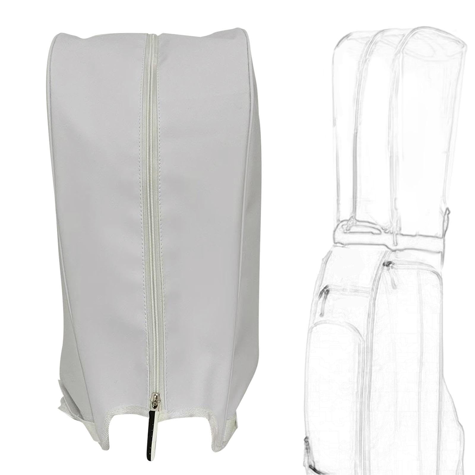 Funda Impermeable para Bolsas de Golf, Impermeable Ligero Y con Capucha Y Cremallera, Funda Protectora para Accesorios de Bolsas de Golf.