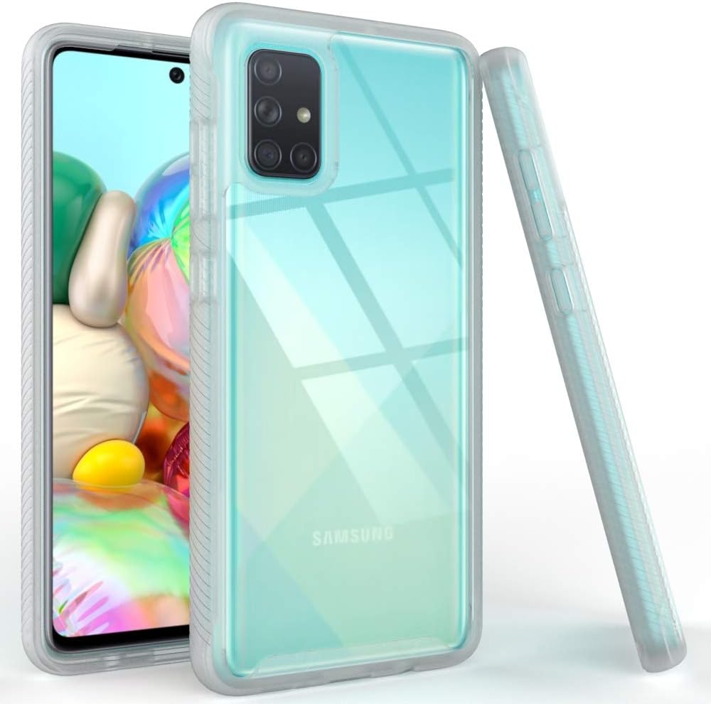 Puxicu Samsung A71 Case,Galaxy A71 Case, Shockproof Protection Scratch-Resisitant Enhanced Hand-Grip TPU Cover for Samsung Galaxy A71 4G Version-Matte Clear