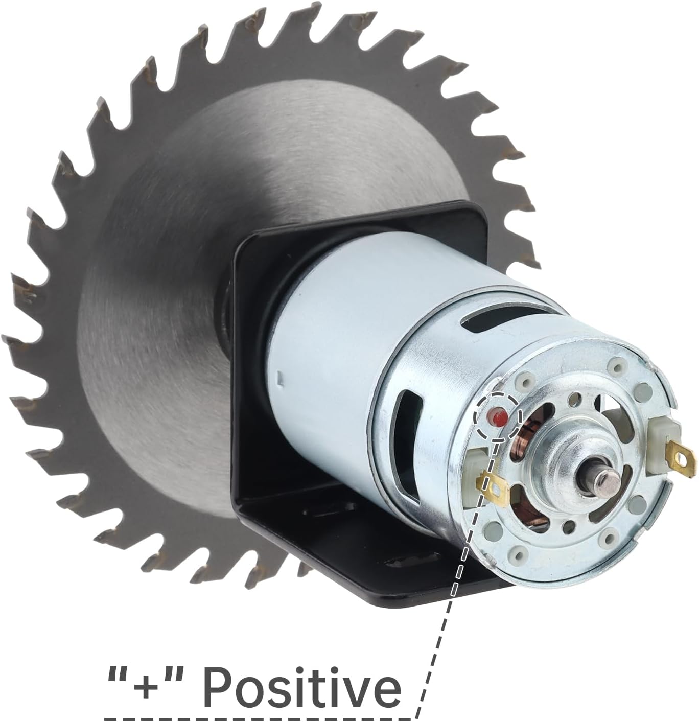 775 DC Motor Kit 12V / 24V 10000RPM / 20000RPMHigh Speed Gear Motor DIY Table Saw, Mower Electric Tools Kit for Woodworking/Gardening with Circular Saw Blade, Rectangle Blade
