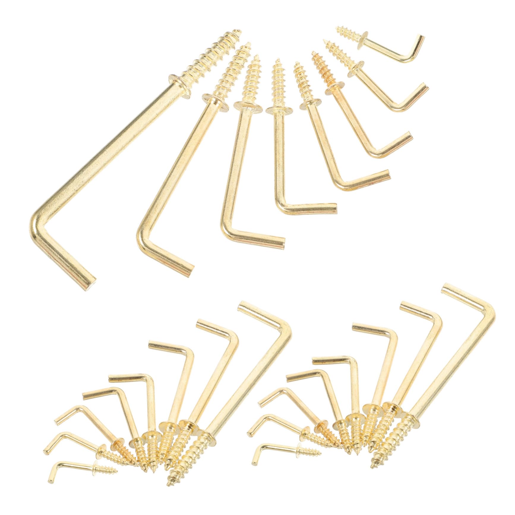 ULTECHNOVO 5 Juegos Ganchos de Tornillo Forma para Colgar Cuadros Tornillos Autorroscantes de Accesorios para Hogar para Instalaciones Diy
