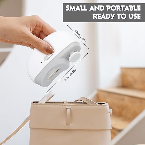 Miniatura 5 de Cortaúñas eléctrico, 2 en 1, recortador de uñas automático con pulido, cortador de uñas portátil de 2 velocidades, almacenamiento de clip de uñas,