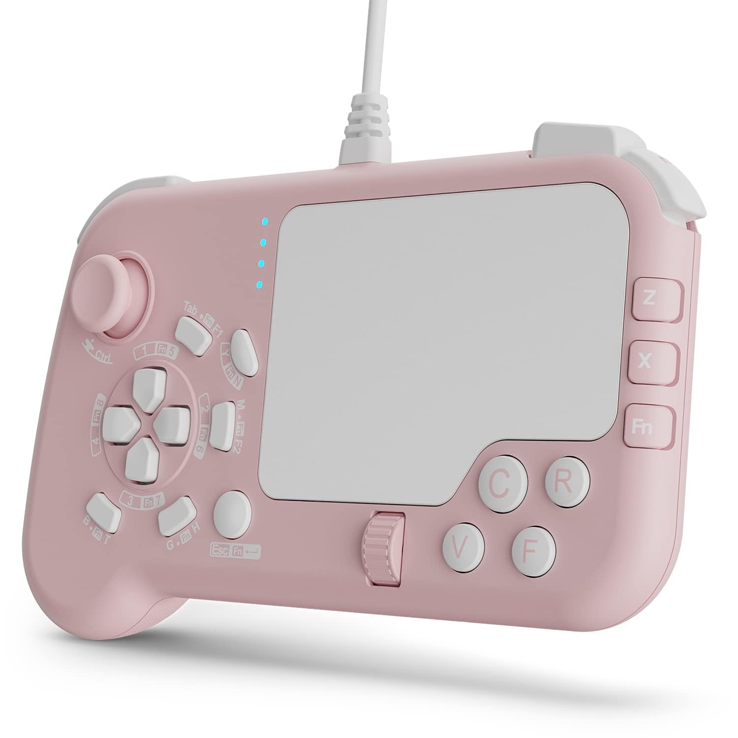 NALACAL Wired USB Gaming Touchpad with Keyboard and Mouse Funcitons, Trackpad with Keyboard Functions Compatible with Xbox Series X|S, Xbox One, PS5, PS4, PC Steam Windows 11 10, Mac OS - Black