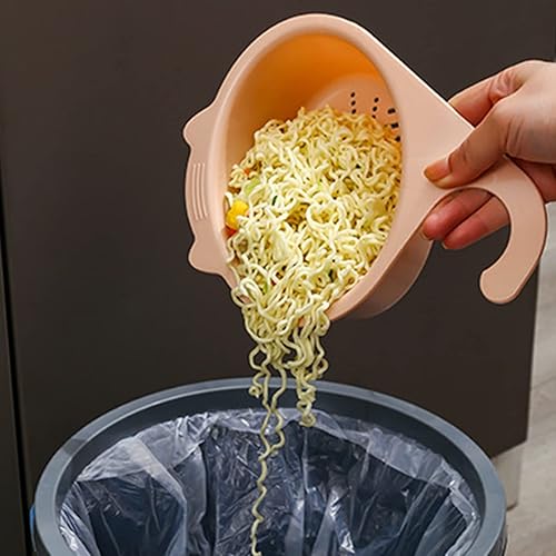 Miniatura 3 de Colador para colocar sobre el fregadero, cesta de drenaje para lavar verduras y frutas, escurrir pasta cocida y platos secos, se cuelga en el grifo,