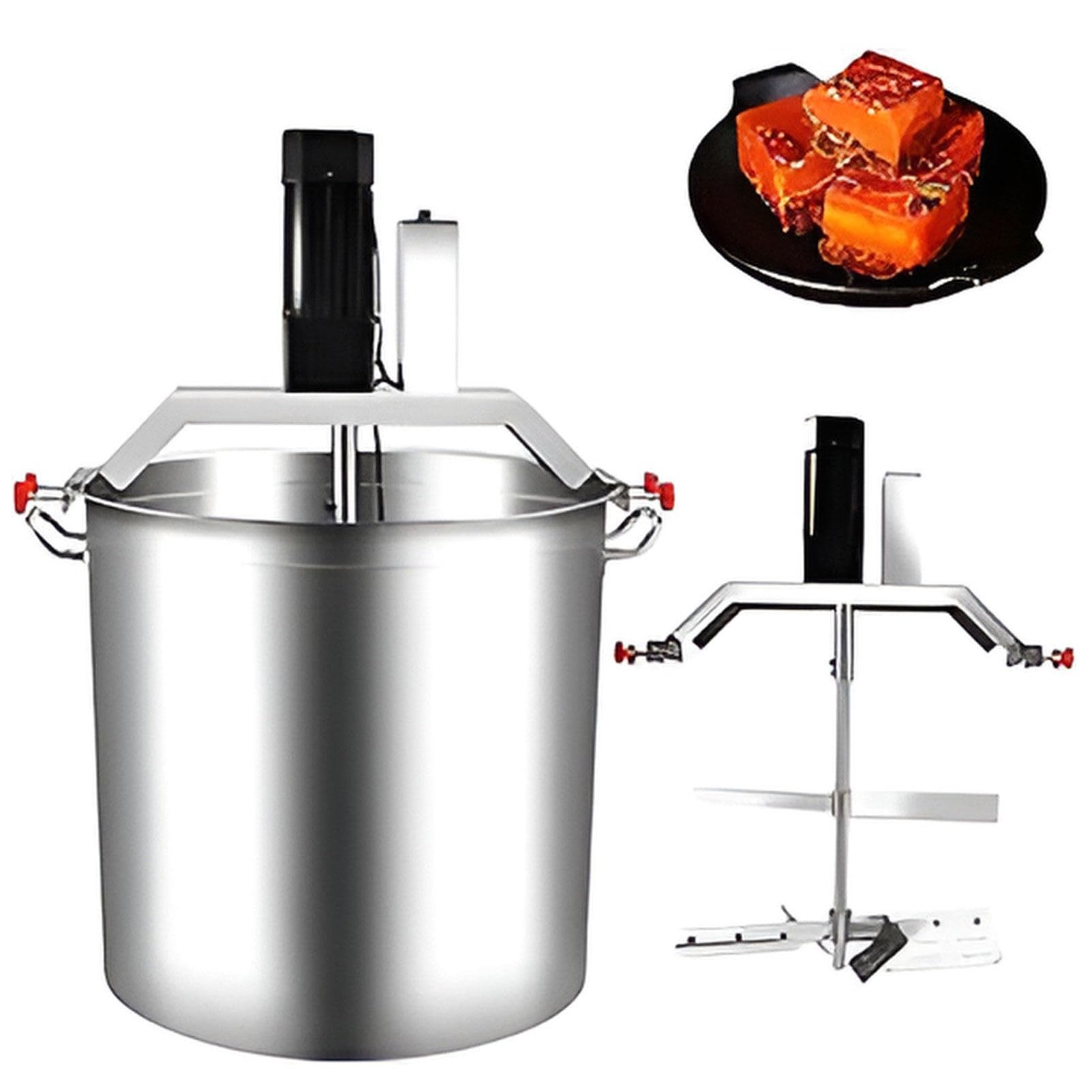 Mezclador de alimentos automático comercial con calefacción y velocidad ajustable para preparación de ollas calientes y salsas