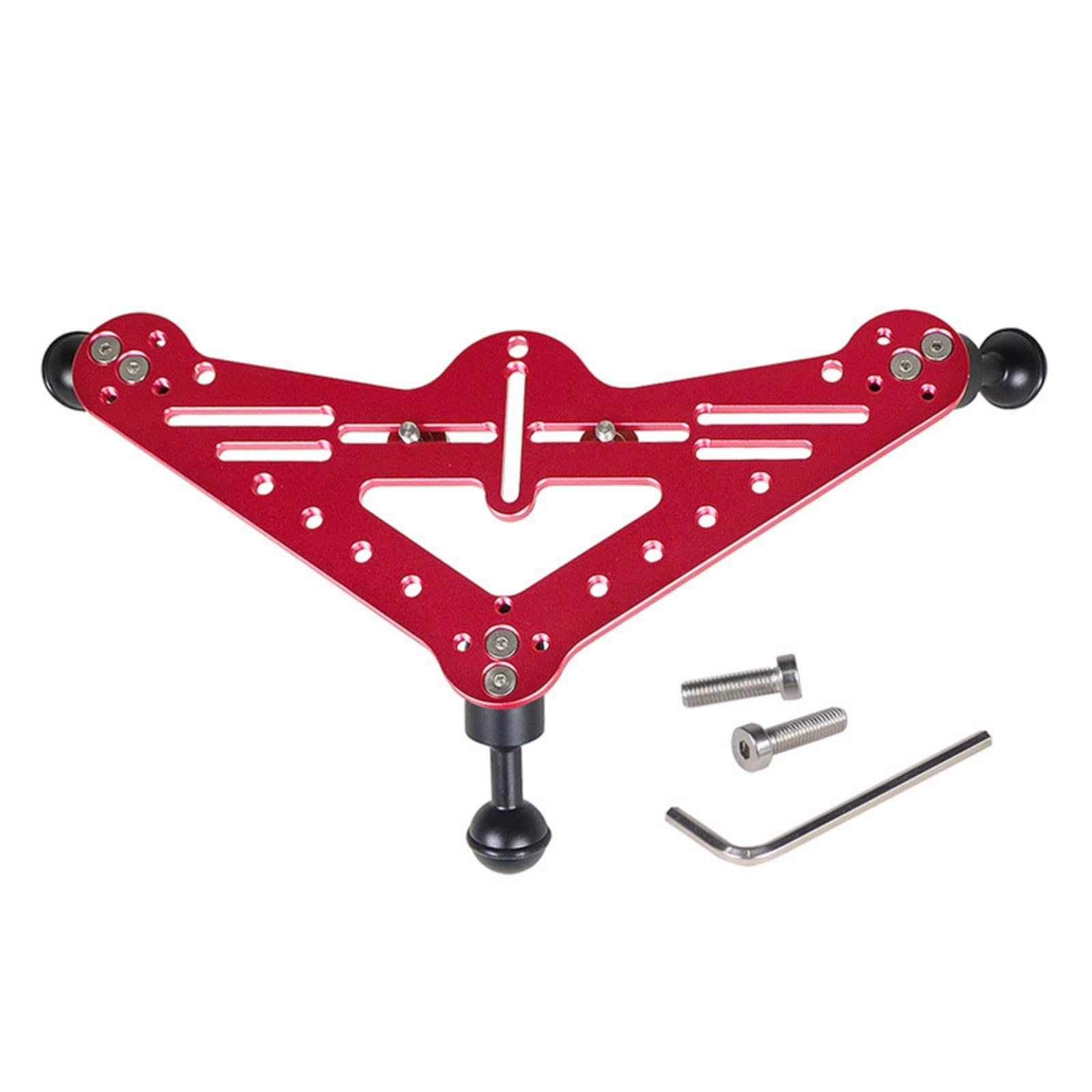 Stable Filming Underwater Camera Tray Adjustable Mount Points Diving Camera Tray Aluminum Alloy, Red Black|Cameras & Photo | Camera & Photo Accessories | Underwater Cases & Housings-picture-32