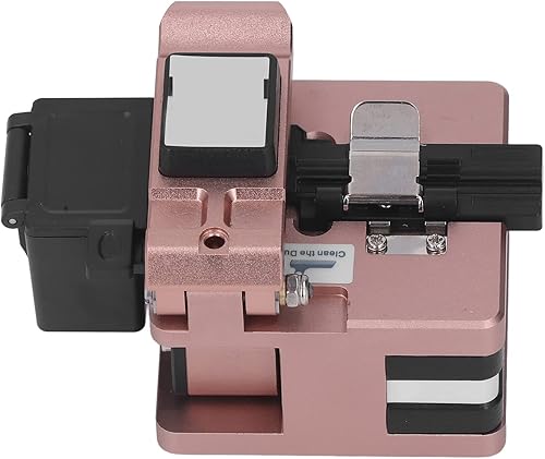 Miniatura 10 de Cuchilla de fibra FTTH Herramientas de fibra óptica Herramienta de corte de cortador de alta precisión con caja de residuos (negro)