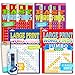 Word Find Puzzle Books for Adults Seniors - Set of 4 Jumbo Word Search Books with Large Print (Over 380 Pages Total with Bookmark)