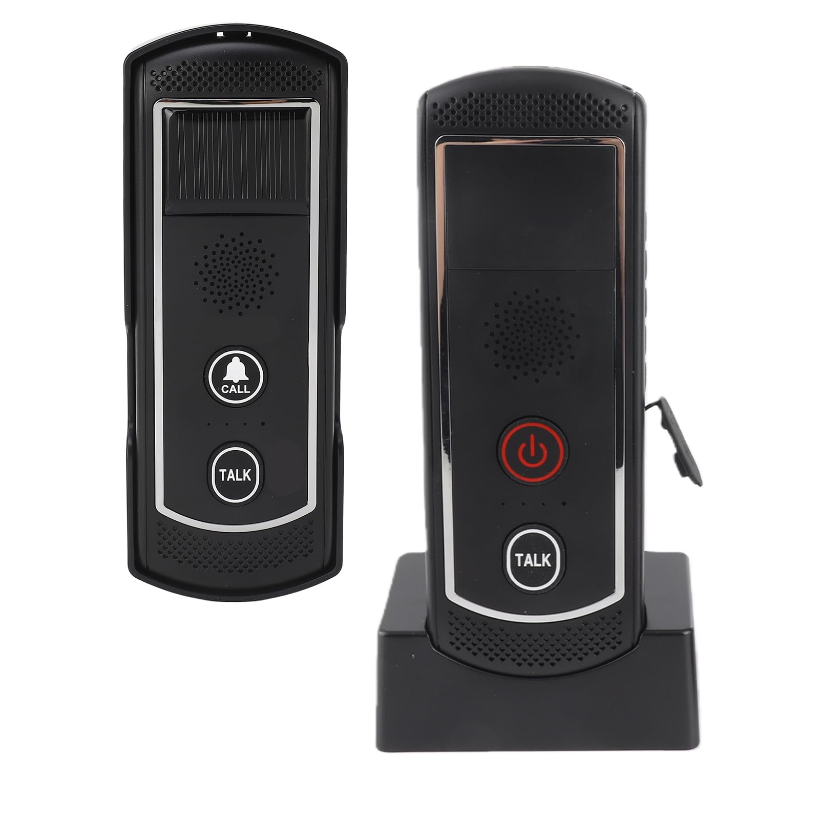 Solaire sans Fil, Sonnette de Porte, Longue Distance de 2000m, pour une Couverture Plus Large, alimenté par Batterie Solaire, 16 Canaux, 3 Niveaux de Volume, IP44