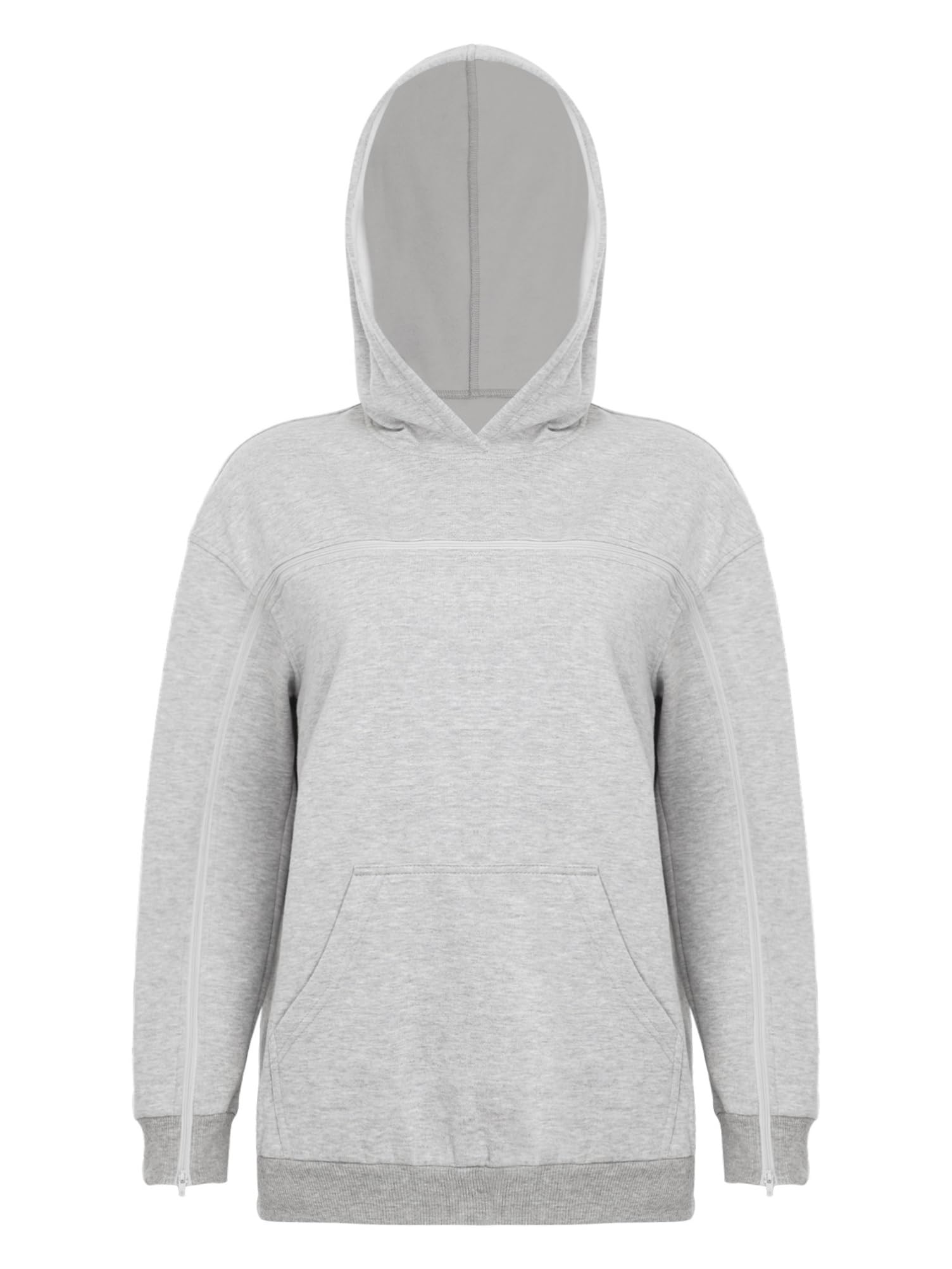 Sudaderas con Capucha para Mujer Camiseta Después De La Cirugía del Hombro Ropa Adaptables para Necesidades Especiales