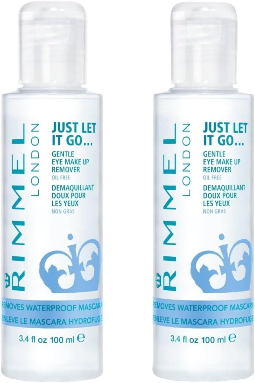 Rimmel Just Let It Go Eye Make Up Remover, 3.4 Fl Oz , 2 Count (Pack of 1)
