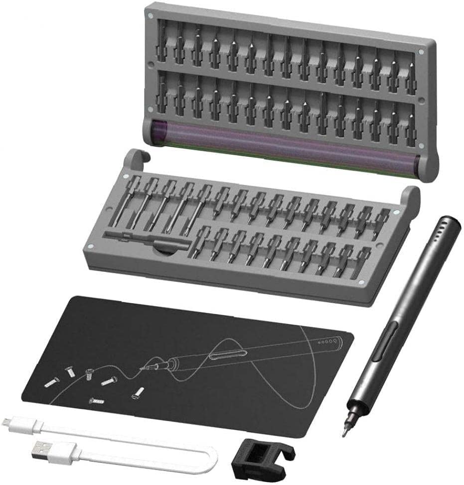 Precision Screwdriver Bits Set Mini Electric Rechargeable Phone Repair Tool CS03B 58PCS Hardware Tools