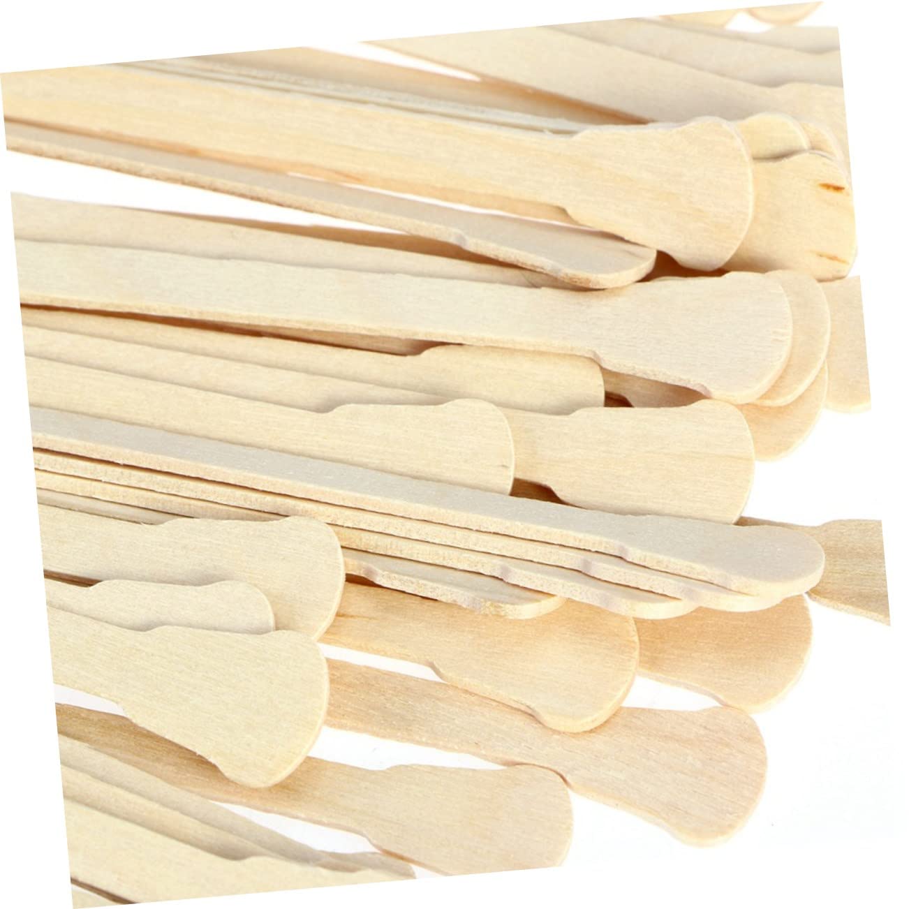 Eyebrow Waxing Kit 500 Pcs Wood Sticks Spatula Hair Removal No Irritation Salon Home Use
