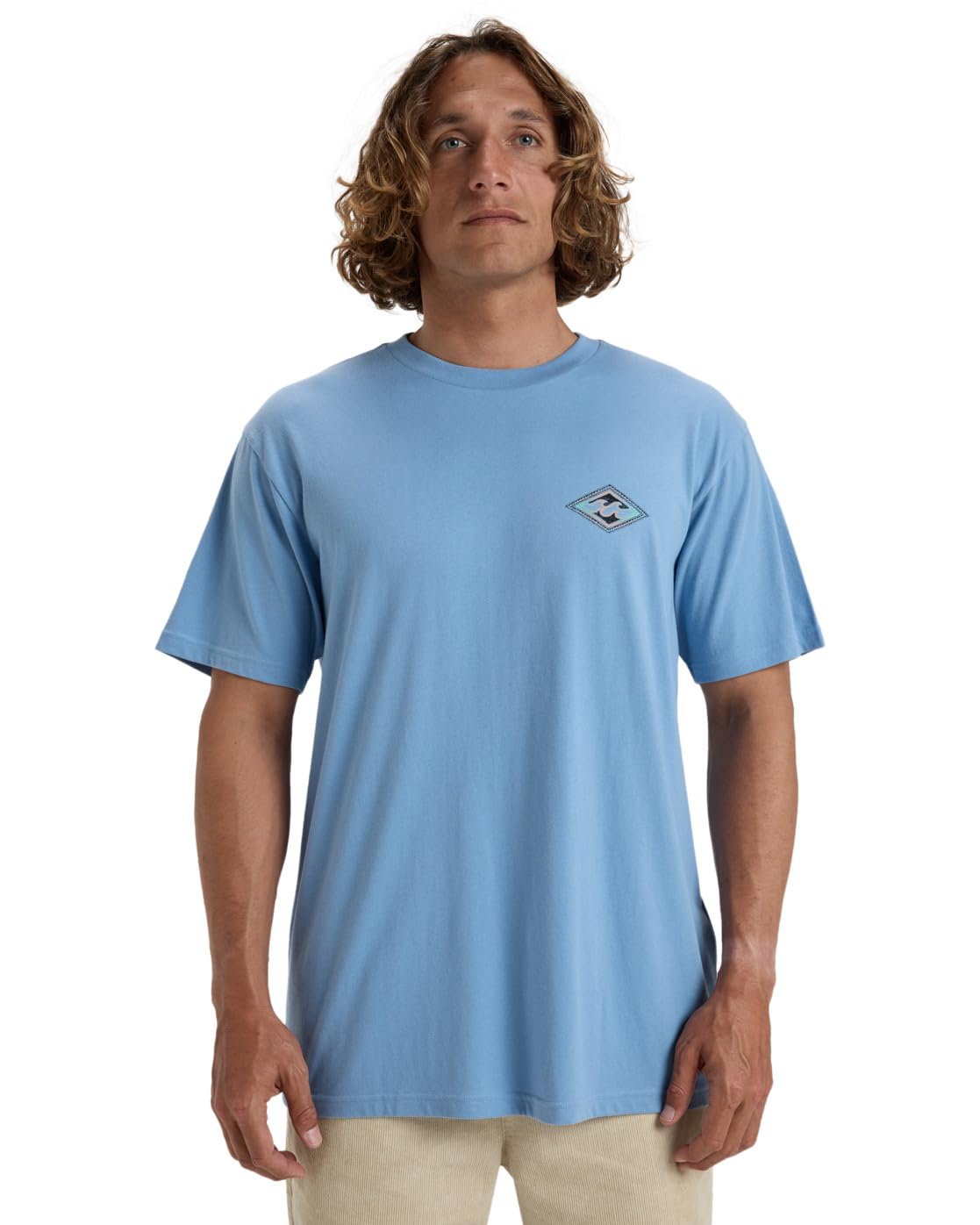 Billabong Short-Sleeved T-Shirt Crayon Wave SS Young Mens Blue M