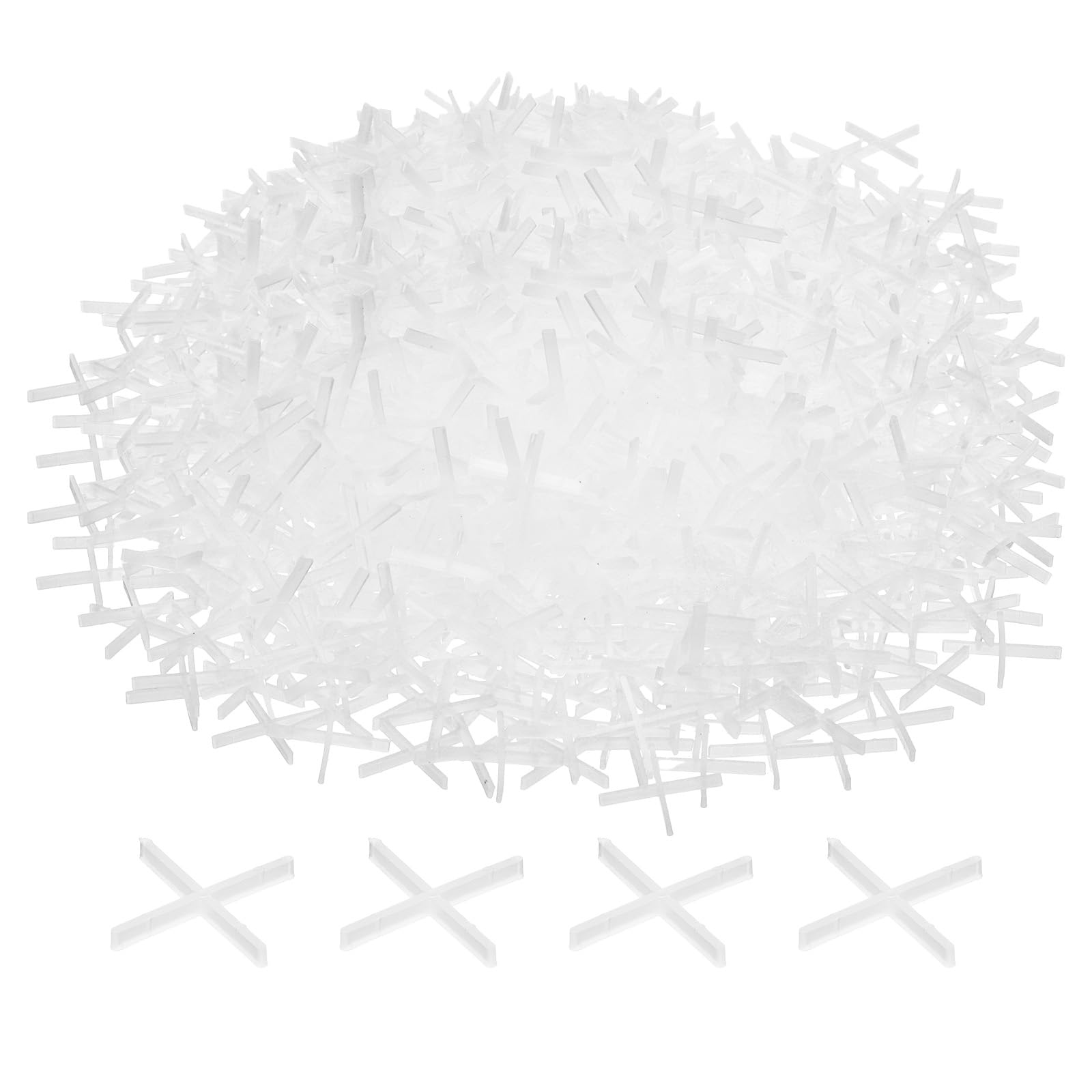 QUARKZMAN 1000Pz Separatori per Piastrelle 1mm Croce in Plastica Rigida Livellatore di Piastrelle Spaziatura per Installazione di Piastrelle Ceramiche per Parete Pavimento