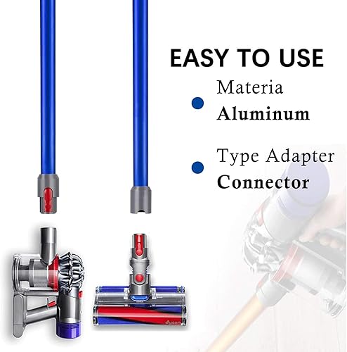 Miniatura 6 de Varita de repuesto de liberación rápida compatible con aspiradora inalámbrica Dyson V15 V11 V10 V7 V8 (azul)