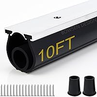 Vista 9 de BOWSEN Juntas de puerta de garaje resistentes a la intemperie U+O con forma de anillo universal, burlete de goma para puerta de garaje con juego