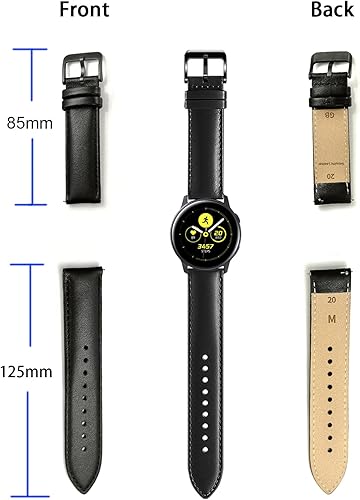 Miniatura 6 de NEAWO Band Compatipable With Samsung Galaxy Watch 4 Classic 42mm 46mmGalaxy Watch 4 40mm 44mm, Genuine Leather Replacement Band for Galaxy Watch