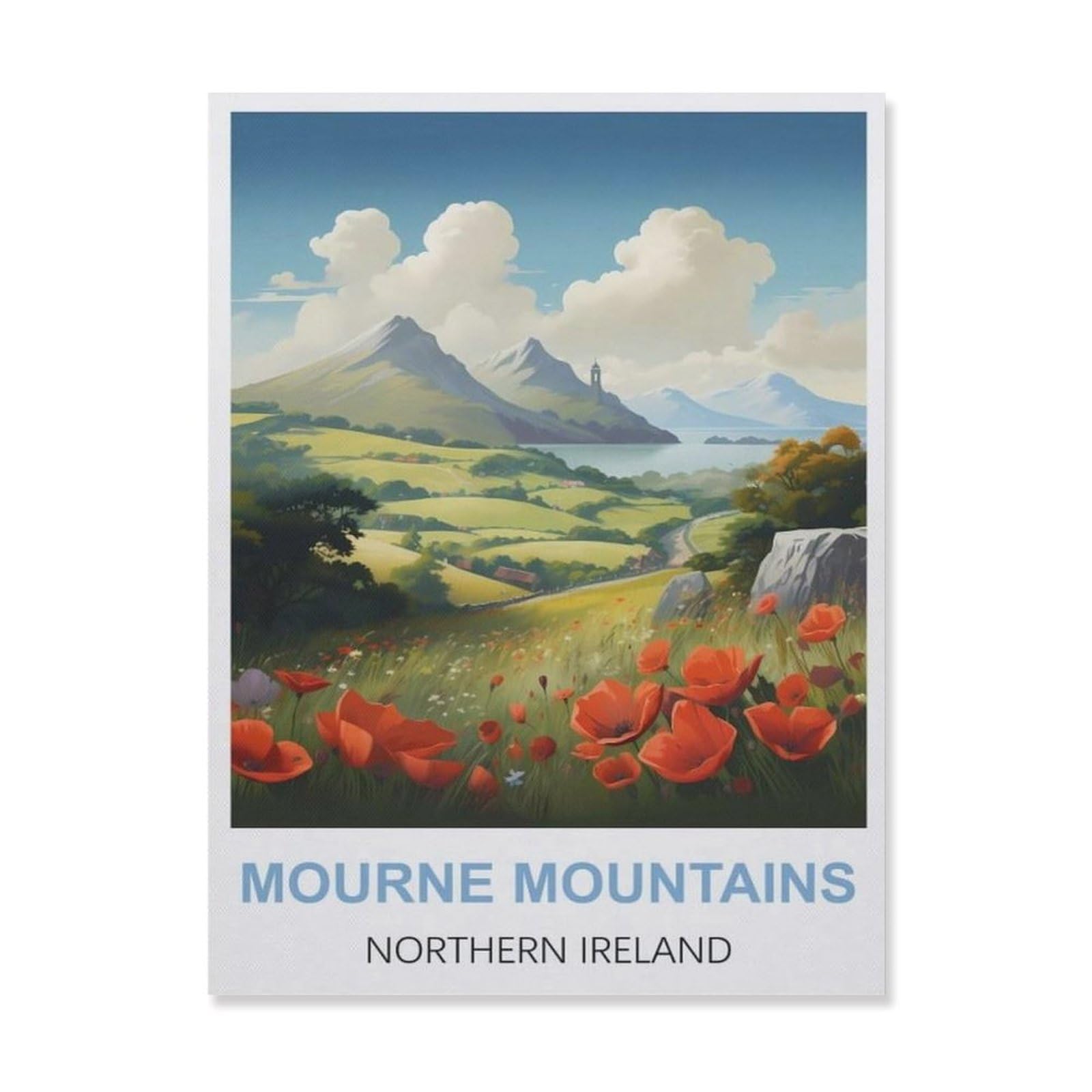 Metal Signs，Mourne Mountains Northern Ireland(30x40cm）