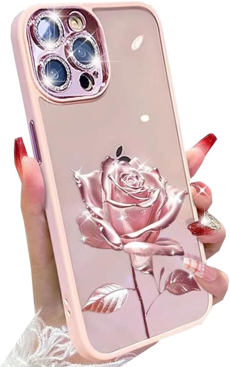 Funda Para IPhone 13 Con Diseño Floral - Silicona Suave, Bordes Elevados, Protección Antigolpes